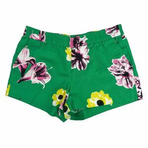 J. Crew Womens 3" Floral boardwalk pull-on short size 8